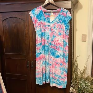 NWT Pink/blue dress